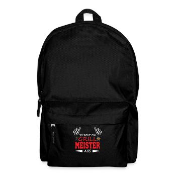 Grillen und Camper Geschenkidee - Rucksack - Schwarz - Vorne