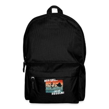 Grillen und Camper Geschenkidee - Rucksack - Schwarz - Vorne