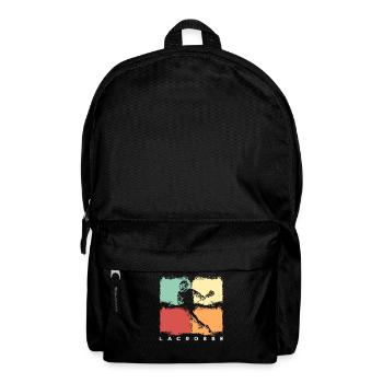 Lacrosse Lacrosse Player retro vintage - Backpack - black - Front