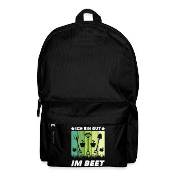 Gärtner Ich Bin Gut Im Beet - Rucksack - Schwarz - Vorne