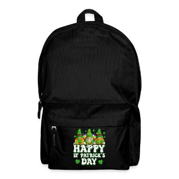 St Patricks Day Irland Wichtel Gnome - Rucksack - Schwarz - Vorne