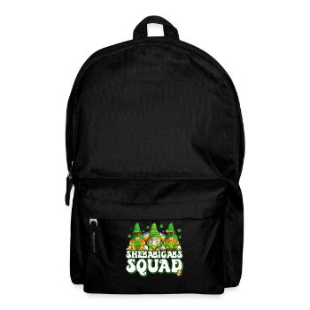 St Patrick's Day Ireland Elves Gnome - Backpack - black - Front