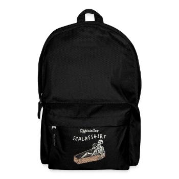 Skelett Offizielles Schlafshirt - Rucksack - Schwarz - Vorne