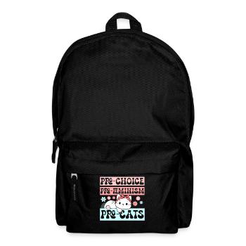 Pro-Choix Féminisme Amoureux des chats Félin - Sac à dos - noir - Devant