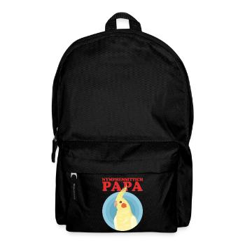 Nymphensittich Papa Vogel Besitzer Geschenk - Rucksack - Schwarz - Vorne