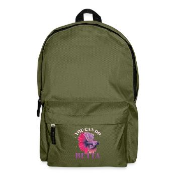 Haltung Von Betta-fischen - Rucksack - Olivgrün - Vorne
