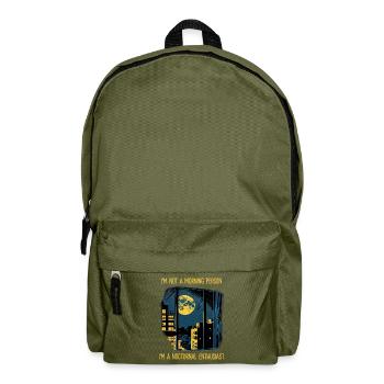 Nächtlicher Enthusiast - Rucksack - Olivgrün - Vorne