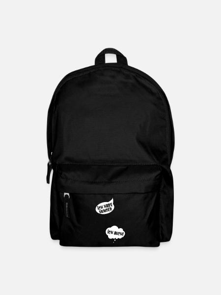 Ich habe Hunger Schwangerschaft verkünden - Rucksack - Schwarz