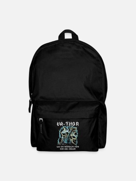 VaThor Lustig Vatertag Bonus Papa Stiefvater - Rucksack - Schwarz
