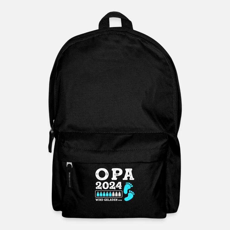Werdender Opa 2024 Schwangerschaft Verkünden - Rucksack - Schwarz