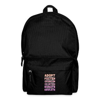 Tierrettung - Rucksack - Schwarz - Vorne