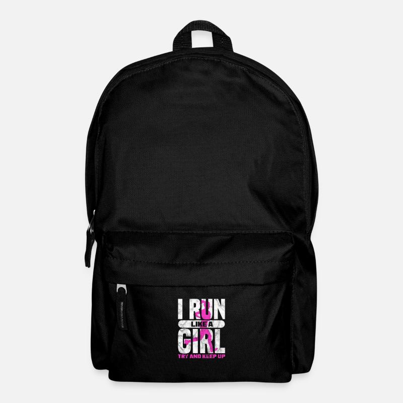 Laufen Läufer Jogging Joggen Läuferin Geschenk - Rucksack - Schwarz