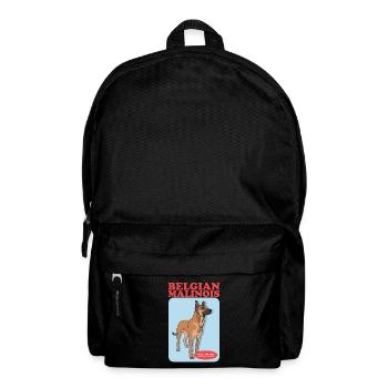 Belgian Shepherd Malinois Dog Gift - Backpack - black - Front
