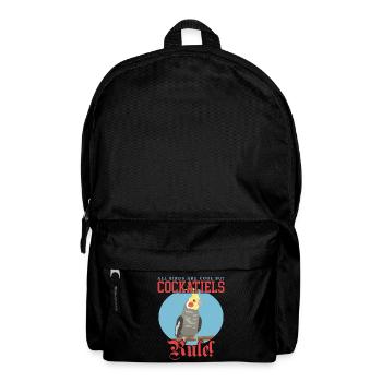 Cockatiels Bird | Bird Owner Gift - Backpack - black - Front
