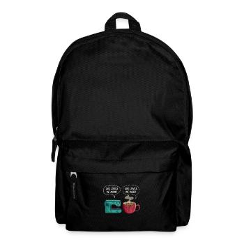 Sewing coffee - Backpack - black - Front
