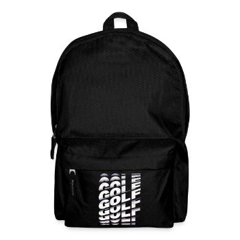 Golf Schrift Golfen Golfspieler Sport Hobby - Rucksack - Schwarz - Vorne