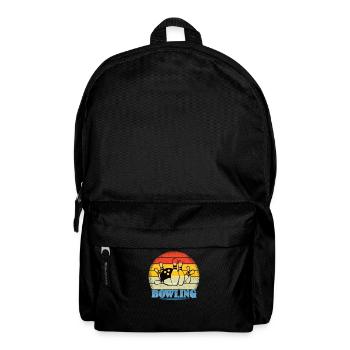 Accessoires de bowling avec motif bowling - Sac à dos - noir - Devant