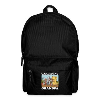 Garden hobby gardener grandpa gardening gift - Backpack - black - Front