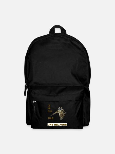 Chasse - Je ne suis pas une becasse - Sac à dos - noir