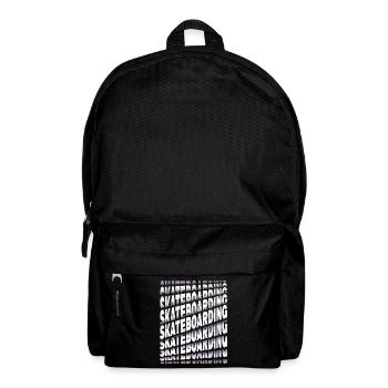 Skateboarding Skate Skater Skateboard Sk8 Schrift - Rucksack - Schwarz - Vorne