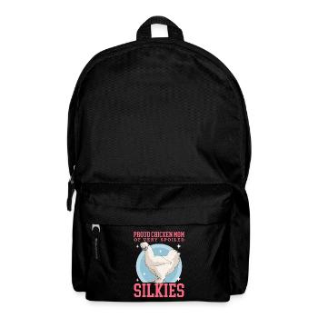 Silk Chicken Mom Silkie Chicken Silk Chickens Cadeau - Sac à dos - noir - Devant