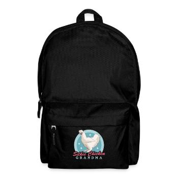 Silk Chicken Grandma Silkie Silk Chickens Chicken Gift - Backpack - black - Front