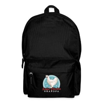Silk Chicken Grandpa Silkie Silk Chickens Chicken Gift - Backpack - black - Front