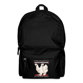 Seidenhuhn Silkie Hühner | Seidenhühner Geschenk - Rucksack - Schwarz - Vorne