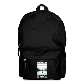 Born to go Fly Fishing: Retro Fly Fishing Ice - Rucksack - Schwarz - Vorne