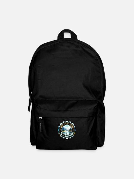 Fly Fisherman in Crystal Clear Mountain Lake - Rucksack - Schwarz