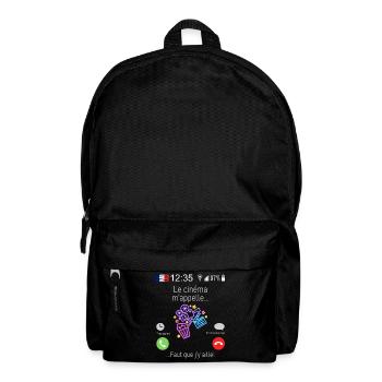 Le cinéma M appelle Faut que j y aille - Sac à dos - noir - Devant