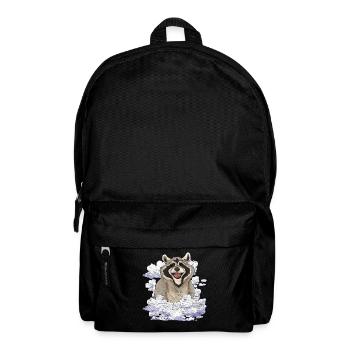 Trash Panda Forest Animal Gift Clouds Raccoon - Backpack - black - Front