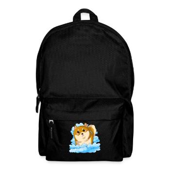Dog Lover Kawaii Dogs Gift Clouds Shiba Inu - Backpack - black - Front