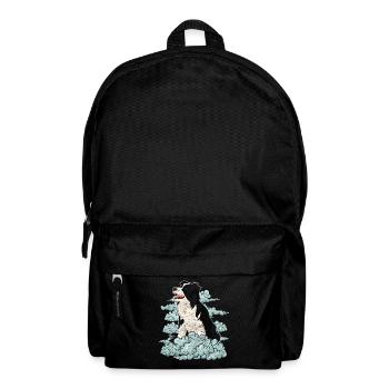Dog Lover Dogs Gift Clouds Border Collie - Backpack - black - Front