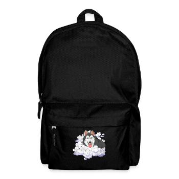 Pet Siberian Dog Gift Clouds Husky - Backpack - black - Front