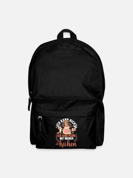 Landwirtschaft Bauer Tier Geschenk Lustiges Kuh - Rucksack - Schwarz