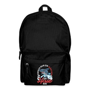 Ozean Tier Meeresbewohner Mädchen Geschenk Hai - Rucksack - Schwarz - Vorne