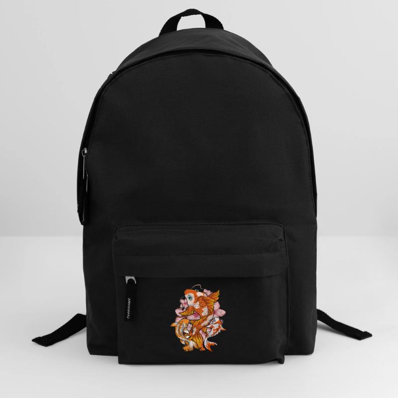 Cherry Blossom Nishikigoi Gift Sakura Koi Carp Backpack