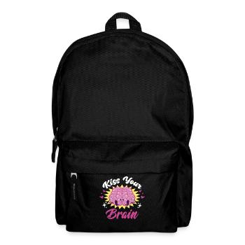 Kiss Your Brain Sensibilisation à la santé mentale - Sac à dos - noir - Devant