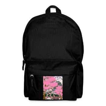Japon Cadeau de fleur de cerisier japonais Sakura - Sac à dos - noir - Devant
