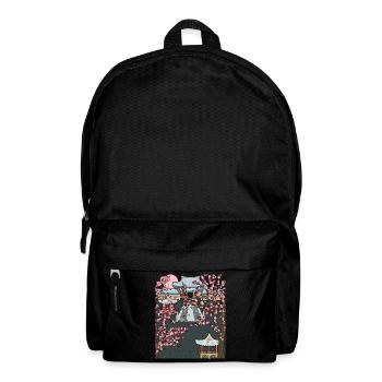 Japan Aesthetics Cherry Blossom Gift Sakura - Backpack - black - Front
