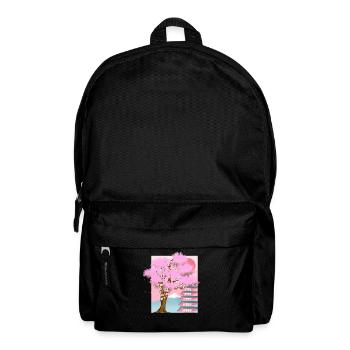Cherry Blossom Tree Japan Aesthetics Gift Sakura - Backpack - black - Front