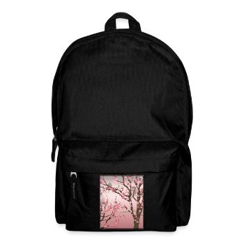 Idée cadeau Sakura japonaise Fleurs de cerisier - Sac à dos - noir - Devant