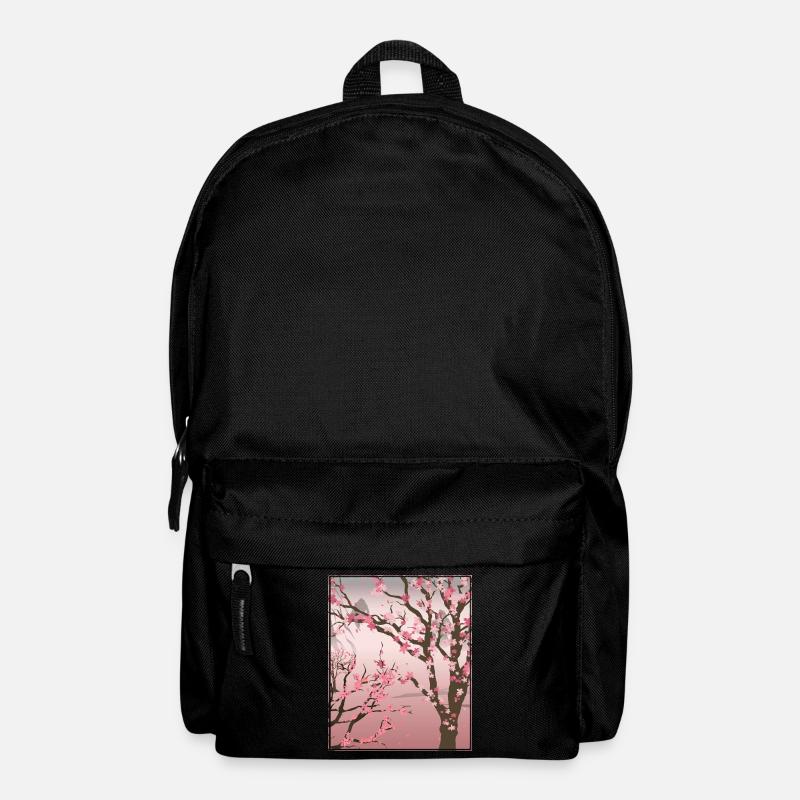Japanische Sakura Geschenkidee Japan Kirschblüten - Rucksack - Schwarz
