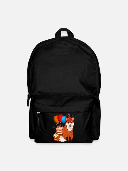 Tier Waldbewohner Geburtstagsfeier Geschenk Fuchs - Rucksack - Schwarz