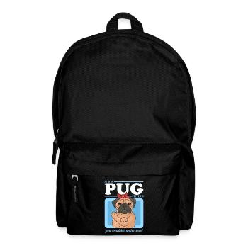 Pug Dogs Dog Owners Dog Owners Gift - Backpack - black - Front