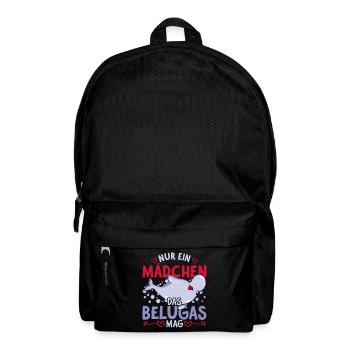 Beluga Ozean Tier Mädchen Geschenk Beluga Wal - Rucksack - Schwarz - Vorne