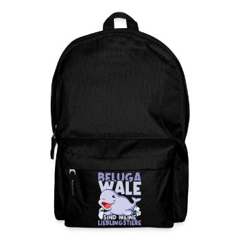 Lieblingstier Ozean Tier Geschenk Beluga Wal - Rucksack - Schwarz - Vorne