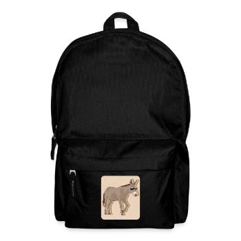 Esel Eselbesitzer Eselliebhaber Eselchen Geschenk - Rucksack - Schwarz - Vorne
