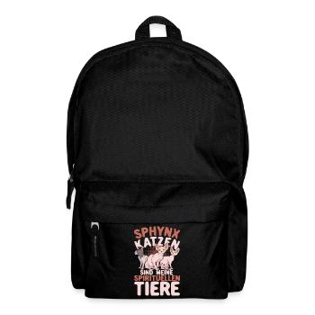 Okkultismus Katze Lustiges Geschenk Sphynx Katze - Rucksack - Schwarz - Vorne
